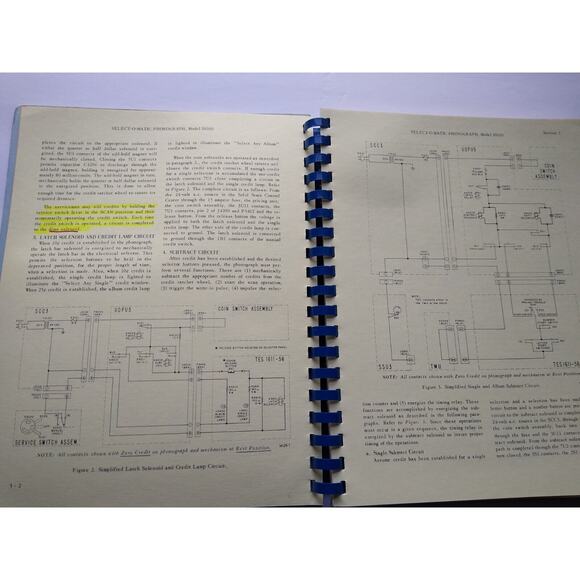 Seeburg Select-O-Matic SS160 Jukebox Service Repair Phonograph Music Manual - Picture 3 of 7